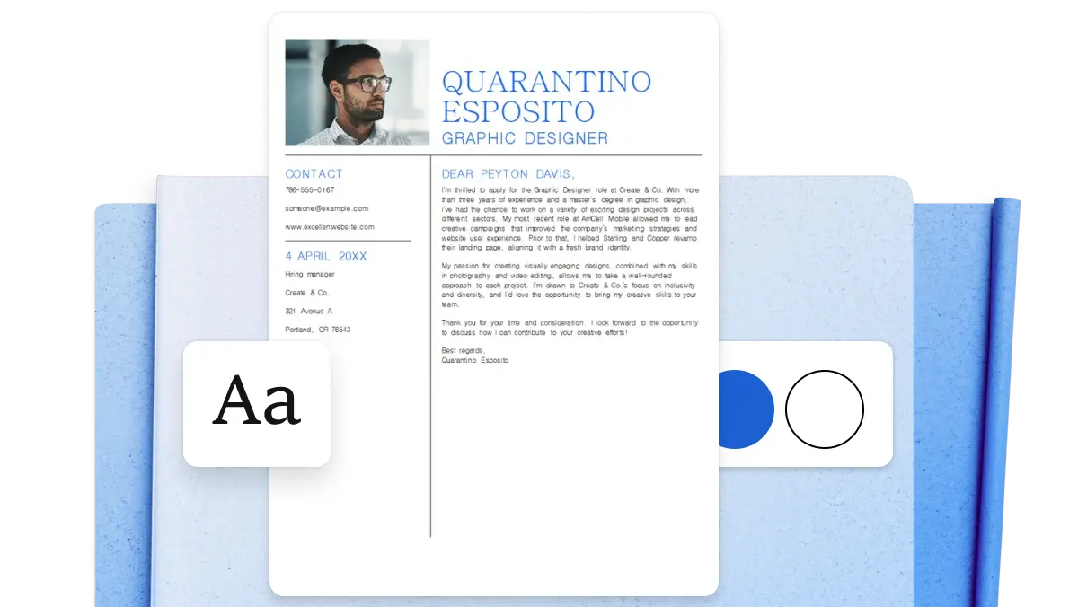 graphic designer cover letter template